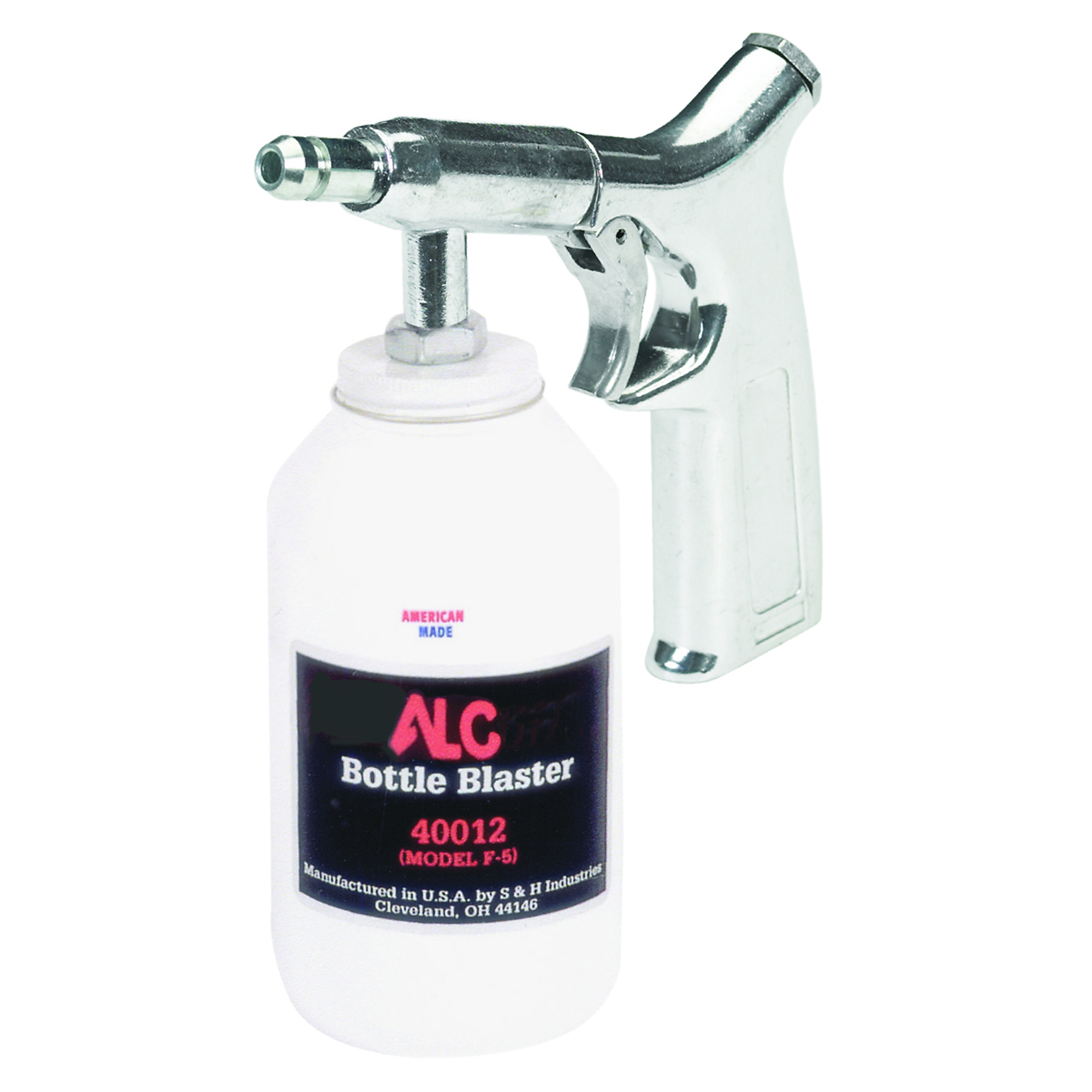 ALC Bottle Abrasive Blaster, Sandblaster — 1 Quart Capacity, 1/4in. Steel Nozzle, 15 CFM at 80 PSI, Model# 40012
